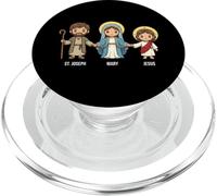 San Giuseppe, Maria e Gesù Santi Cattolici Bambini Fede Santo PopSockets PopGrip per MagSafe