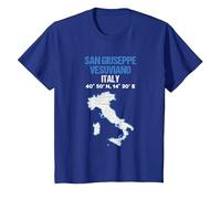 San Giuseppe Vesuviano Italia Città Maglietta, Bambini, Blu Reale, 3 Anni