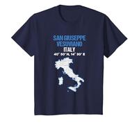 San Giuseppe Vesuviano Italia Città Maglietta, Bambini, Navy, 4 Anni