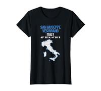 San Giuseppe Vesuviano Italia Città Maglietta, Donna, Nero, L