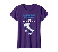 San Giuseppe Vesuviano Italia Città Maglietta, Donna, Viola, L