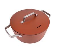 Casseruola 28x12.5cm alluminio forgiato, induzione, c/coperchio agros