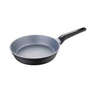 San Ignacio Bistro grigio - Panna da 28 cm - Made in alluminio fuso - interno in acciaio quannium - Esterno in nero Matt - punto di induzione - tocco morbido mango nero