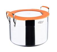 SAN IGNACIO Compact - Cancool con Shopment a 24 cm - Alluminio forgiato - Interno luminoso - Esterno nella finitura opaca - Elenco per induzione - Mango in acciaio inossidabile