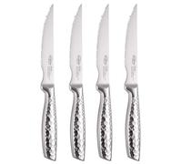 SAN IGNACIO COMPACT - Coltelli chuletero in acciaio inossidabile a 4 parti - Knife da chef da 20 cm + coltello Santaku 17 cm + coltello multiuso 12 cm + coltello pelaro - Apt per barbecues