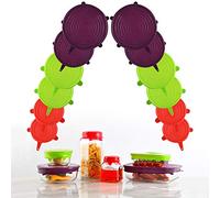 SAN IGNACIO Jolie | Coperchi Riutilizzabili ed Elastici di Diverse Misure | Silicone | Si Adattano a Qualsiasi Oggetto e Forma | Colori Assortiti