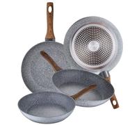 SAN IGNACIO Set 4 padelle Ø20 Ø24 Ø26 e Ø28 Daimiel, alluminio forgiato, induzione