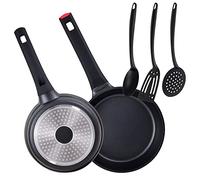 SAN IGNACIO Set di 2 padelle 20-24 cm + set di 3 utensili da cucina