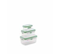 SAN IGNACIO Set di 3 contenitori ermetici 380 ml/1 L/1,9 L verde