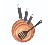 San Ignacio Set di 4 padelle (18 + 22 + 26 cm) + spatola scanalata induzione