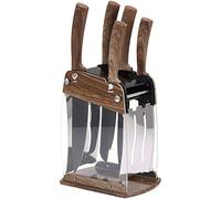 SAN IGNACIO Set di 6 coltelli MONCAYO in acciaio inossidabile, marrone