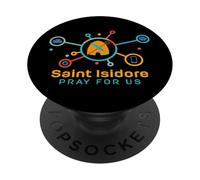 San Isidoro di Siviglia San Cattolico Computer Internet PopSockets PopGrip Adesivo