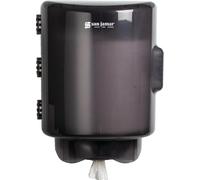 San Jamar Centerpull Dispenser di asciugamani di carta con imbuto regolabile per bagno, cucina e ristoranti, in plastica, 34 x 27 x 25 cm, nero