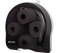 San Jamar Classic - Dispenser per fazzoletti a carosello, in plastica, 4 rotoli, colore: Nero