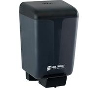 San Jamar Dispenser di sapone riutilizzabile fissato al muro manuale di plastica classico, 50 once, perla nera