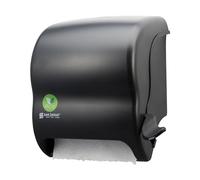 San Jamar Ecologic Element - Dispenser di asciugamani manuale a leva, in plastica riciclata, senza sprechi, per la casa e il lavoro, rotoli da 20,3 cm, colore: nero