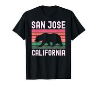 San Jose California USA Bandiera Nor Cal Bear bay Area Tech City Maglietta