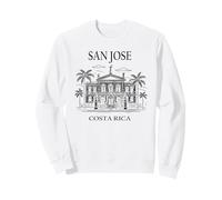 San Jose Costa Rica Minimalist City Skyline Travel Souvenir Felpa