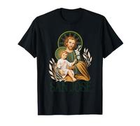 San Jose San Giuseppe Bambino Gesù Ritratto devozionale Maglietta