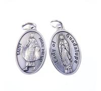 San Juan Diego e nostra Signora di Guadalupe Medaglia Ciondolo-Metallo Colore Argento 2cm