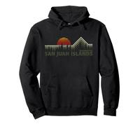 San Juan Islands Washington Retro Natura Felpa con Cappuccio