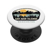 San Juan Islands Washington, WA Souvenir per le vacanze PopSockets PopGrip Adesivo
