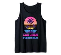 San Juan Porto Rico Vacanza Retro Vaporwave Estetica Canotta