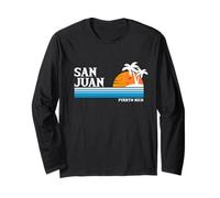 San Juan Porto Rico Vacanza tropicale Vintage 80s Tramonto Maglia a Manica
