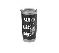 San Judas Tadeo - St. Jude Negocio bianco e nero Bicchiere termico in acciaio inox doppia parete