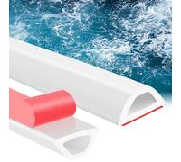 SAN LIKE Parafanghi per doccia, autoadesiva, in silicone, 200 cm, impermeabile, design adatto per sedie a rotelle, per bagno e cucina, colore: bianco