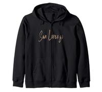 San Lorenzo California Vintage design elegante Felpa con Cappuccio