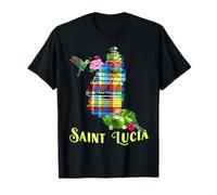 San Lucia Tesoro Caraibico Madras Heritage Maglietta