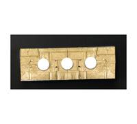 SAN MARCO APPLIQUE IN VETRO CM 60x20 DECORO FOGLIA ORO,ARGENTO O BIANCO MADE IN ITALY