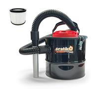 San Marco Aspiracenere elettrico Pratikò da 800 W per stufa a pellet o stufa a legna, con filtro HEPA lavabile, cavo elettrico da 160 cm e tubo flessibile da 120 cm oltre a 20 cm di beccuccio