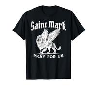 San Marco Evangelista Apostolo Simbolo Leone Santo Cattolico Maglietta
