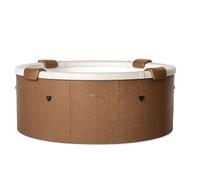 San Marco Piscina Idromassaggio SPA da Giardino per 6 Persone Mod. Rova con funzione Airpool da 130 getti e Whirpool per 4 sedute, con riscaldamento, Copertura inclusa