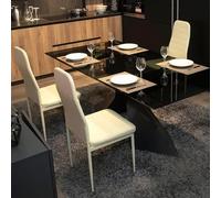 San Marco Sedie cucina e living Eleonora beige in similpelle (Beige, 6)