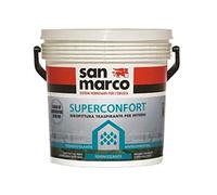 San Marco SUPERCONFORT Pittura per interni anticondensa termoisolante traspirante antimuffa, colore: Bianco, size: 4 lt