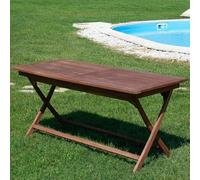 San Marco Tavolo rettangolare in teak 170x70 cm richiudibile