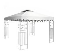 San Marco Telo di Ricambio per Gazebo 3x3 mt Bianco da 180 gr/mq, Resistente ai Raggi UV, Resistente alla Pioggia, completo di Camino Antivento