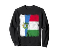 San Marino Italia Mezza Bandiera Orgoglioso San Marino Italian Pride Felpa