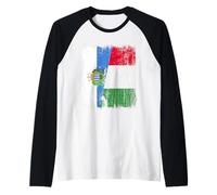 San Marino Italia Mezza Bandiera Orgoglioso San Marino Italian Pride Maglia con Maniche Raglan