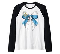San Marino Sammarinese Pride Coquette, bandiera con fiocco, ragazza, mamma Maglia con Maniche Raglan