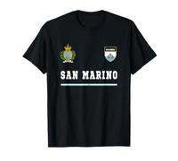 San Marino Sport/Calcio Jersey Tee Bandiera Calcio Maglietta
