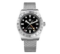 San Martin 39mm Luxury Sport GMT Uomo Orologi NH34 Automatico Meccanico In Acciaio Inox Classico Orologio Subacqueo, V 2