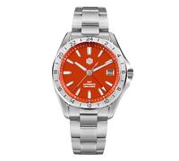 San Martin 39mm Rosso Verde Moda Uomo GMT Orologi NH34 Automatico Meccanico In Acciaio Inossidabile Dress Watch, V 1
