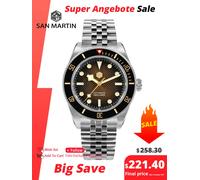 San Martin 3D Waffle Dial Nuovo 40mm Orologio subacqueo NH35 Orologi da uomo Meccanico automatico Zaffiro Impermeabile 200m Luminoso SN0128