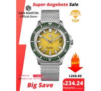 San Martin 40mm Design originale Serie di frutta Orologio subacqueo NH35 Orologi meccanici automatici da uomo Impermeabile 200m Luminoso SN0118