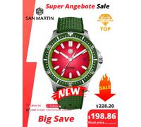 San Martin 40mm Orologio subacqueo Design originale NH35 Meccanico automatico Moda Uomo Orologio Zaffiro Impermeabile 200m Luminoso SN0118