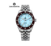 San Martin 40mm quadrante smaltato classico lusso BB Diver orologio NH35 meccanico automatico orologi da uomo impermeabile 200m BGW-9 SN0128